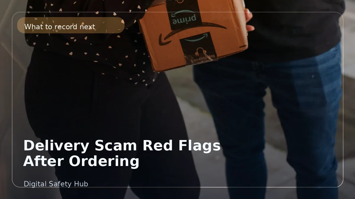 Delivery Scam Red Flags After Ordering Online