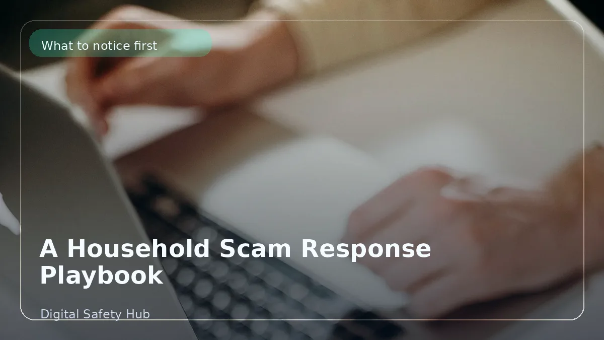 Household Scam Response Playbook