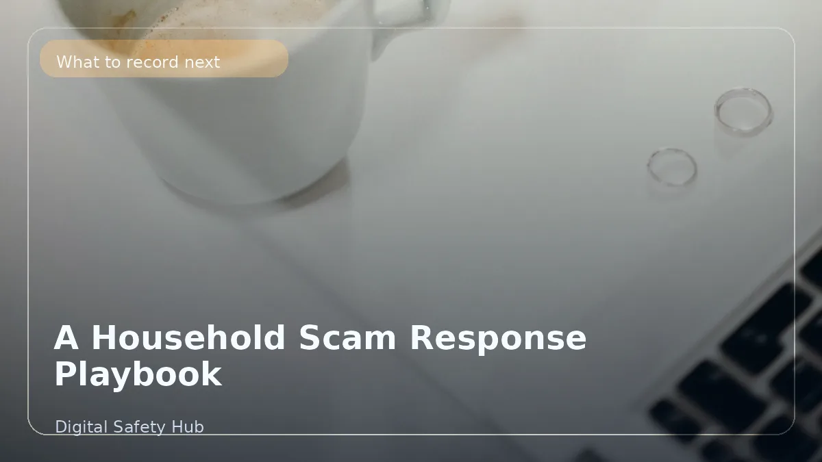 Household Scam Response Playbook