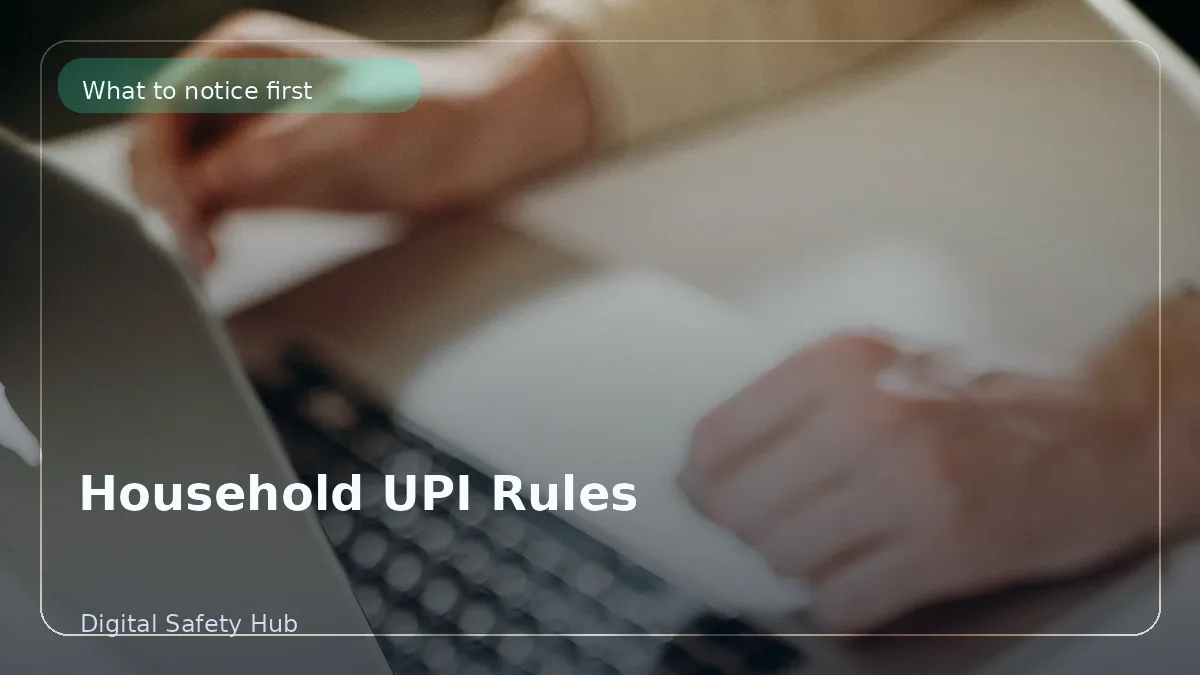 Household UPI Rules for Family Members Who Share Payment Duties
