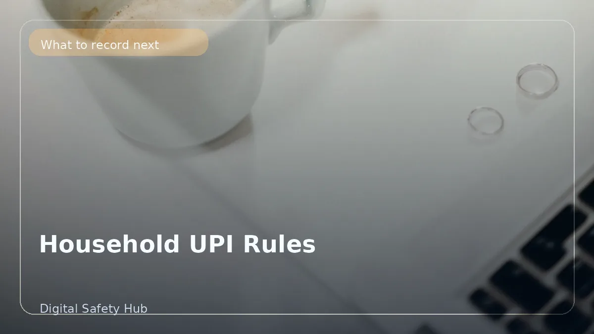 Household UPI Rules for Family Members Who Share Payment Duties