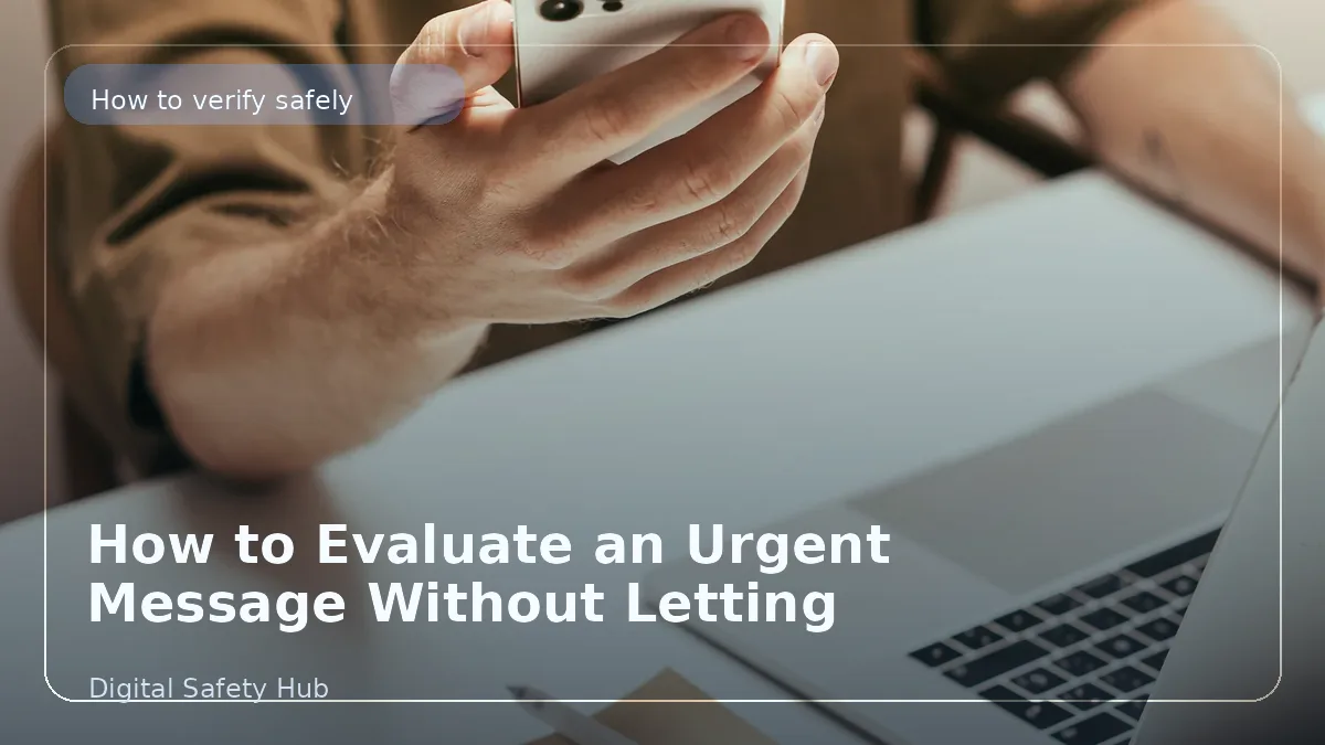 How to Evaluate an Urgent Message Before You Act