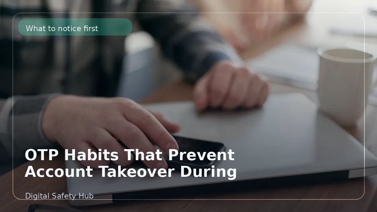 OTP Habits That Prevent Account Takeover