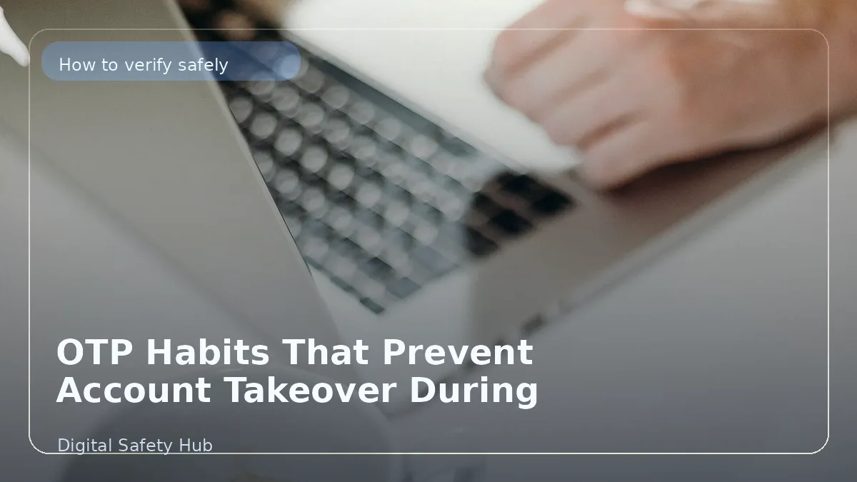 OTP Habits That Prevent Account Takeover