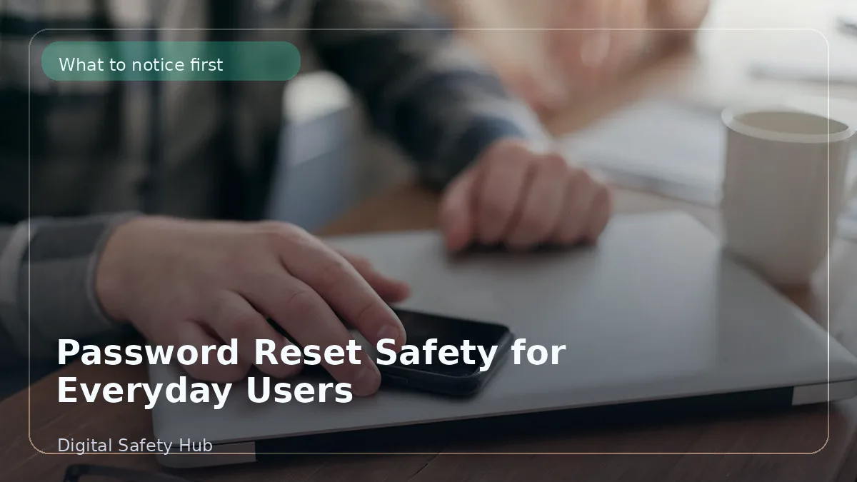 Password Reset Safety for Everyday Users