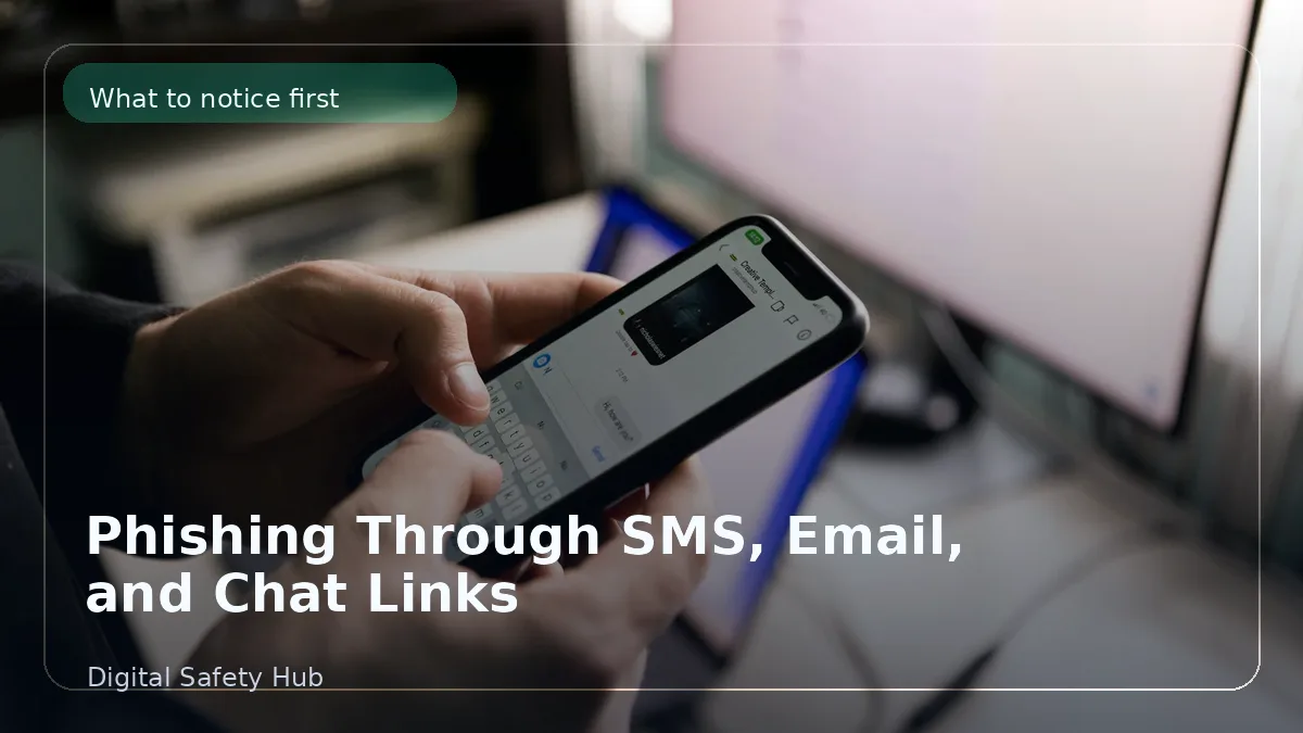 Phishing Through SMS, Email, and Chat Links