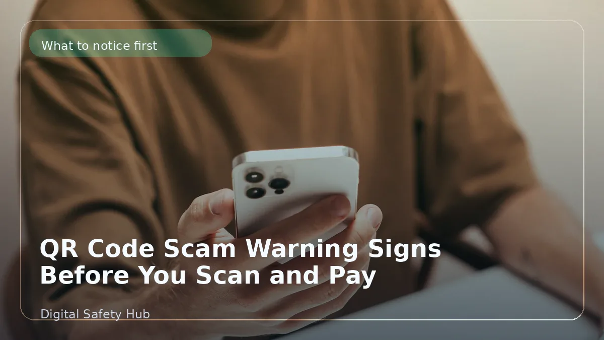 QR Code Payment Scam Warning Signs Before You Scan and Pay