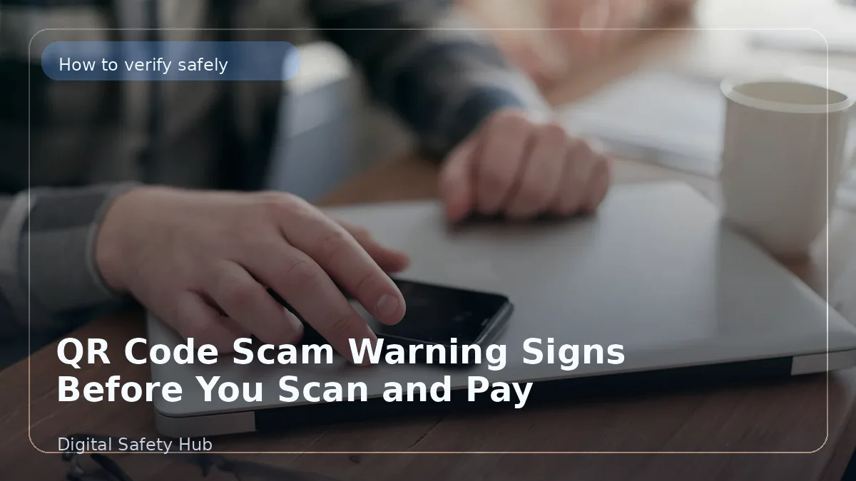 QR Code Payment Scam Warning Signs Before You Scan and Pay