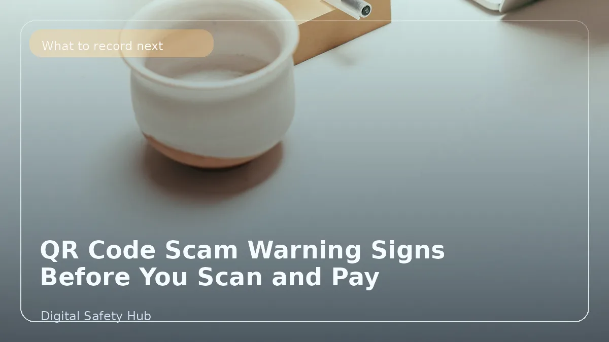 QR Code Payment Scam Warning Signs Before You Scan and Pay