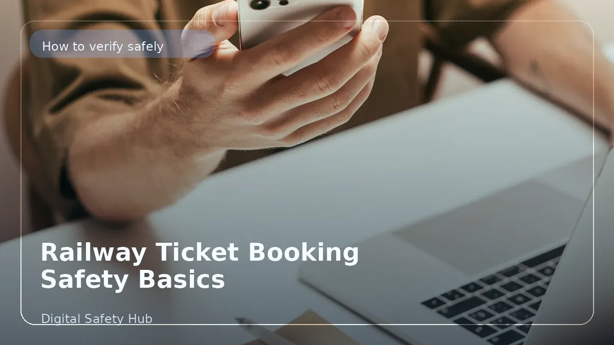 Railway Ticket Booking Safety Basics for IRCTC and Travel Apps