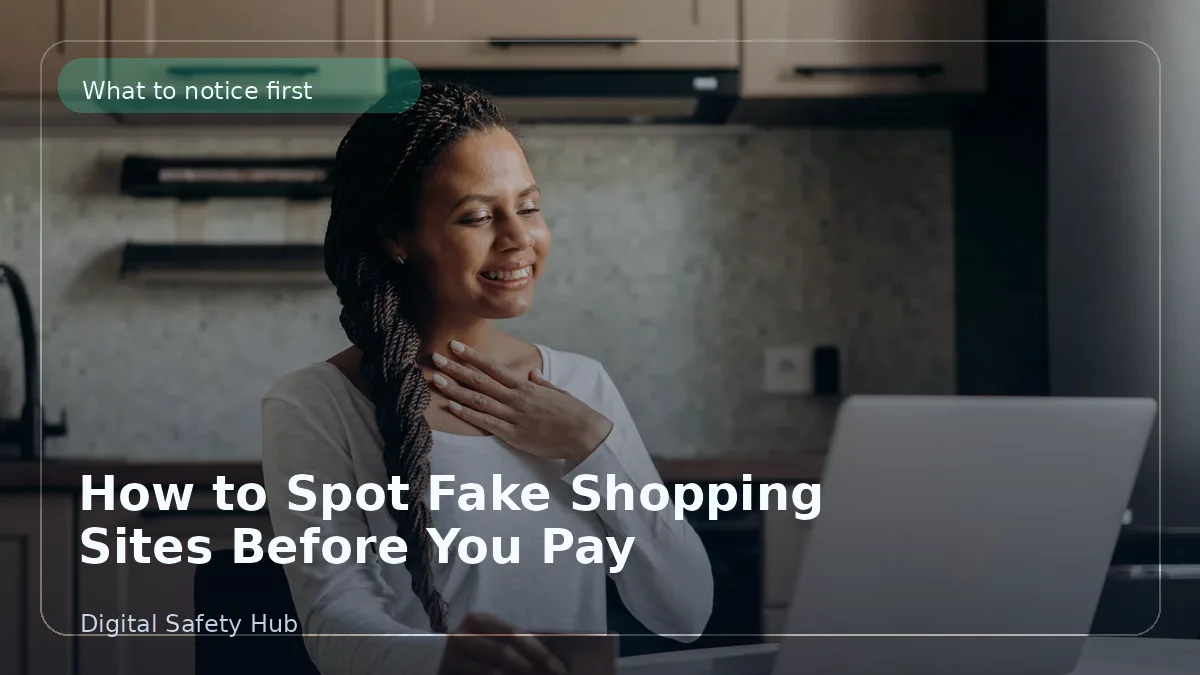 How to Spot Fake Shopping Sites Before Paying