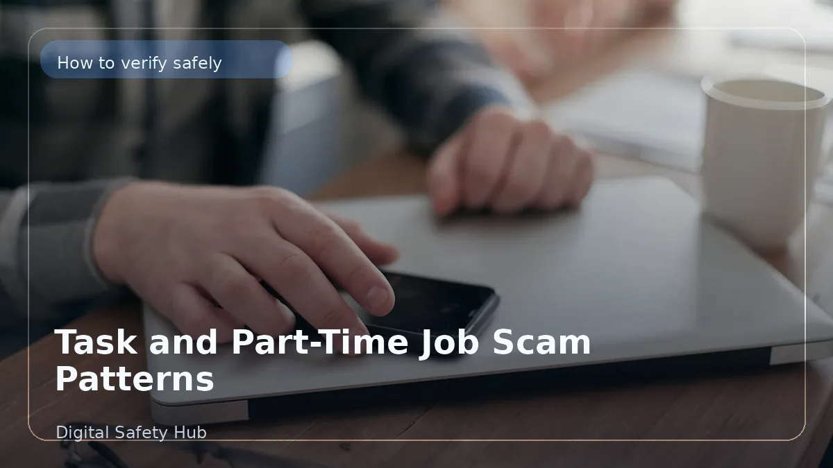 Task and Part-Time Job Scam Patterns