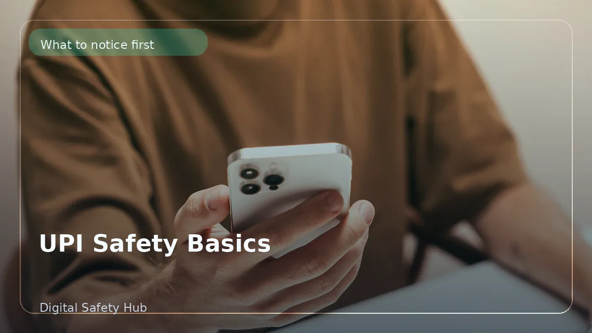 UPI Safety Basics: How to Send Money Without Falling for Common Traps