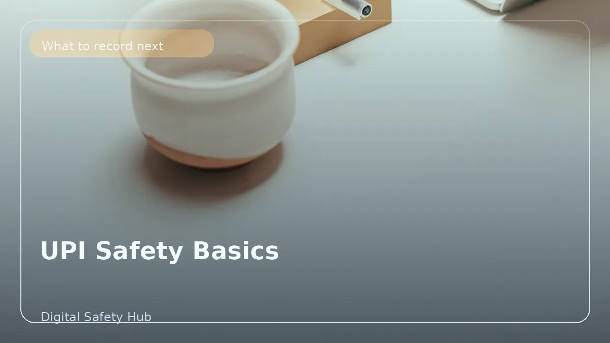 UPI Safety Basics: How to Send Money Without Falling for Common Traps